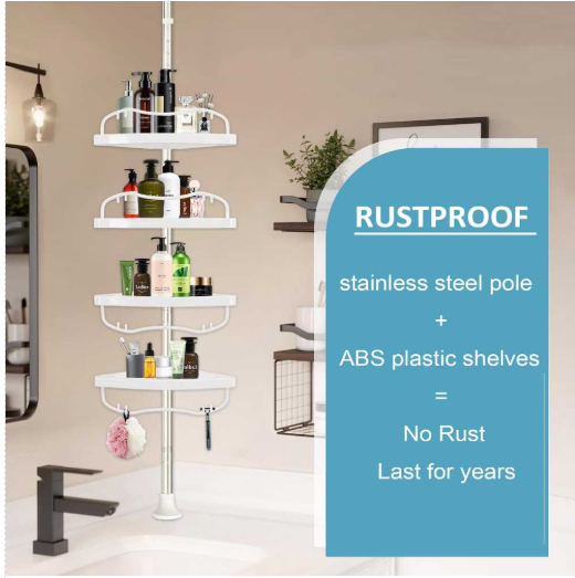 4 Layer Multi Corner Bathroom Organizer