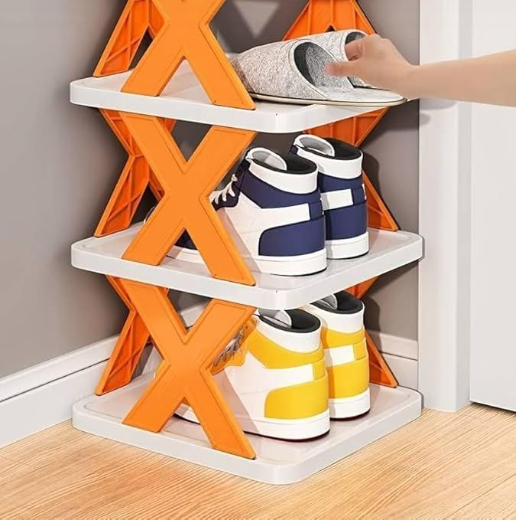 X-Shaped Shoe Rack