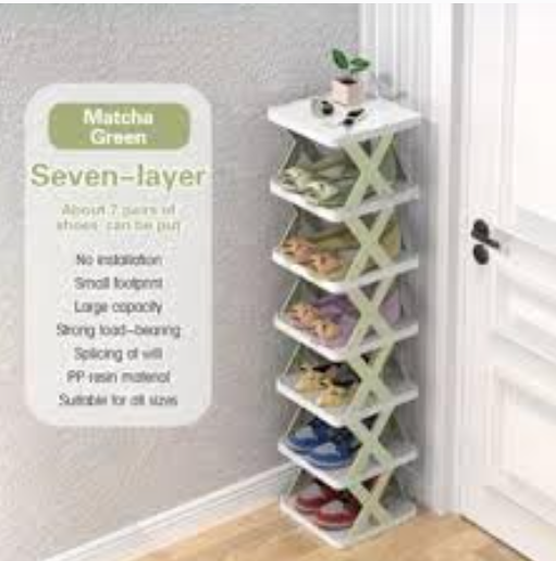 X-Shaped Shoe Rack