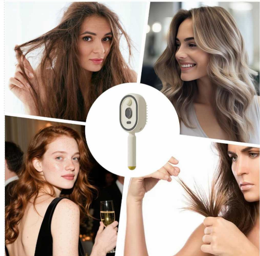 Steam Brush | Rechargeable Detangling Tool with Oil